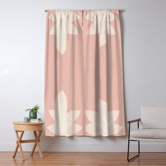 Lotus Flower Minimalism XVI Window Curtain Gallery Image 1
