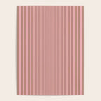 Ultra Fine Stripes Narrow Vertical Stripe Pattern in Mocha Brown and Pink Poster Gallery Image 4