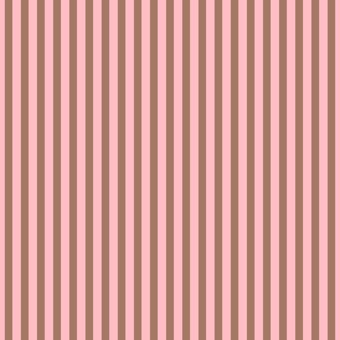 Ultra Fine Stripes Narrow Vertical Stripe Pattern in Mocha Brown and Pink Coffee Mug Gallery Image 2