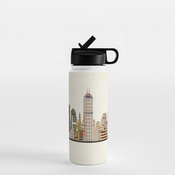 indianapolis indiana skyline Water Bottle Gallery Image 1