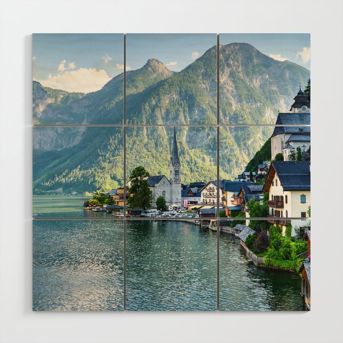Switzerland Mountain Landscape  Wood Wall Art Gallery Image 1