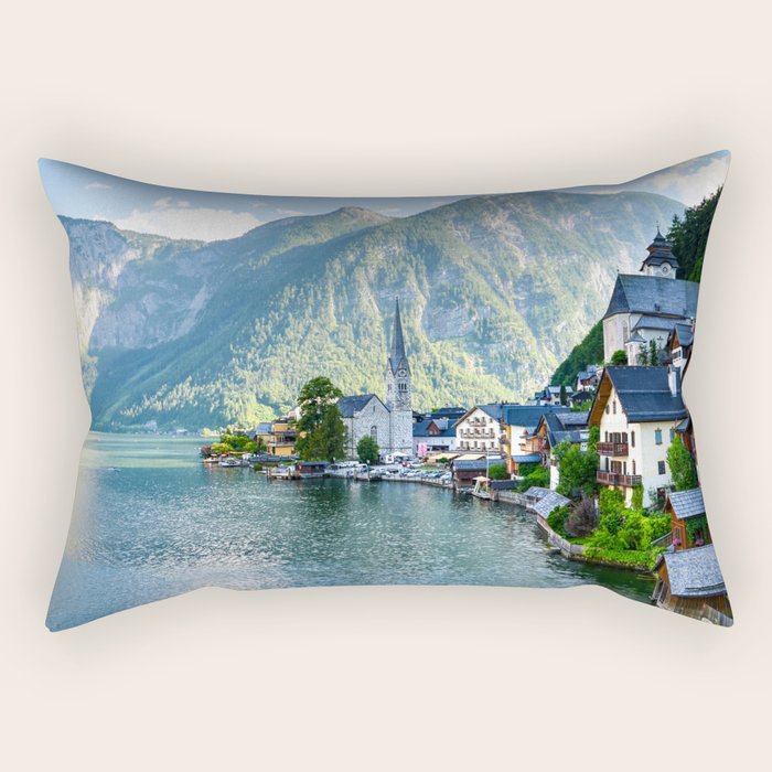 Switzerland Mountain Landscape  Rectangular Pillow Gallery Image 1