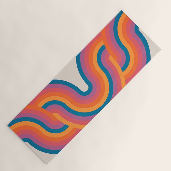 Vintage California Sun: Sacred Geometry Edition Yoga Mat Gallery Image 1