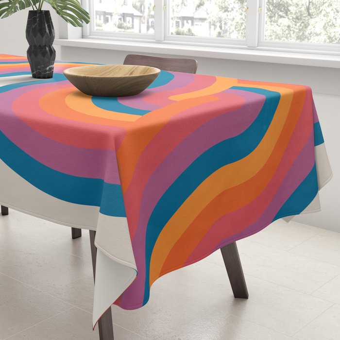 Vintage California Sun: Sacred Geometry Edition Tablecloth Gallery Image 3