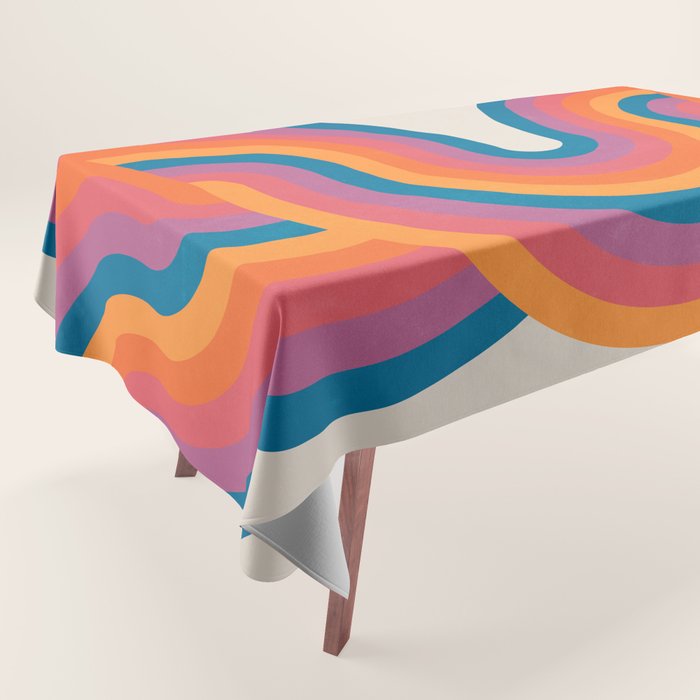 Vintage California Sun: Sacred Geometry Edition Tablecloth Gallery Image 1