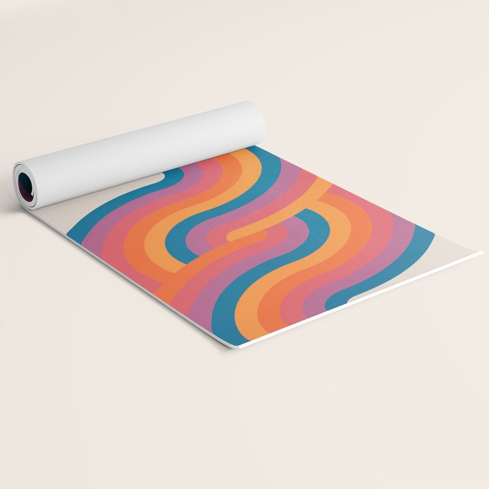 Vintage California Sun: Sacred Geometry Edition Yoga Mat Gallery Image 2