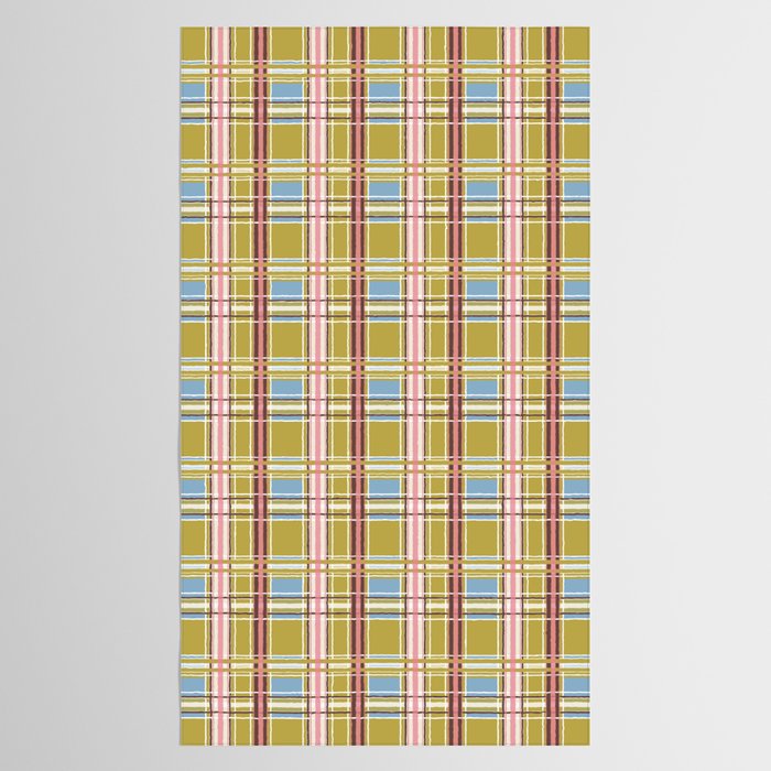 Subtle Plaid Warmth Tablecloth Gallery Image 2