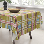 Subtle Plaid Warmth Tablecloth Gallery Image 3