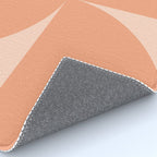 Bauhaus Mid Century Modern Geometric VI Peach Orange Rug Gallery Image 4