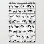 Anime eye cartoon comic art pattern Cutting Board Gallery Image 1