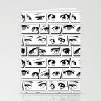 Anime eye cartoon comic art pattern Stationery Card Gallery Image 2