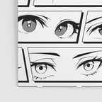 Anime eye cartoon comic art pattern Poster Gallery Image 3