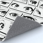 Anime eye cartoon comic art pattern Rug Gallery Image 4