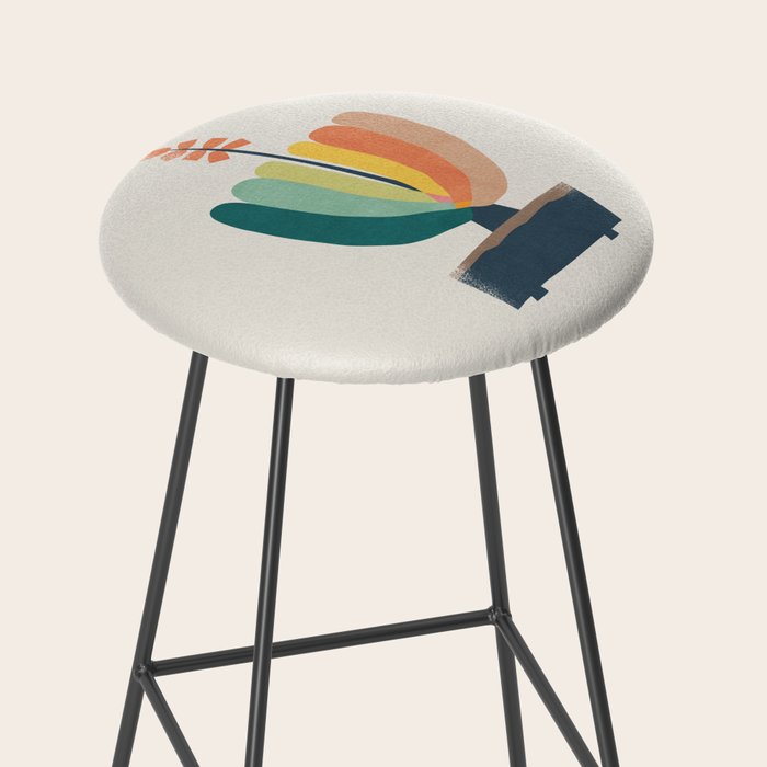 Whimsical aloe plicatilis succulent plant Stool Gallery Image 2