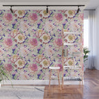 The lush garden in bloom P Wall Mural Gallery Image 1
