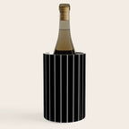 Thin lines vertical white background black Wine Chiller Gallery Image 1