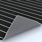 Thin lines vertical white background black Rug Gallery Image 4
