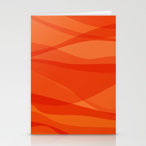 Modern Abstract Shapes in Orange Stationery Card Gallery Image 2