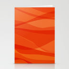 Modern Abstract Shapes in Orange Stationery Card Gallery Image 2