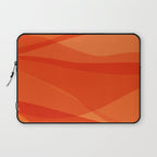 Modern Abstract Shapes in Orange Laptop Sleeve Gallery Image 1