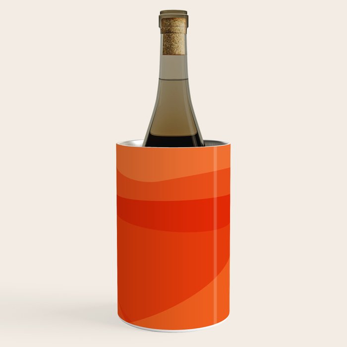 Modern Abstract Shapes in Orange Wine Chiller Gallery Image 3
