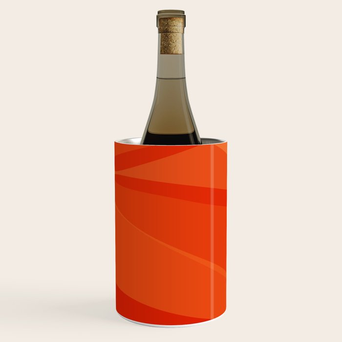 Modern Abstract Shapes in Orange Wine Chiller Gallery Image 2