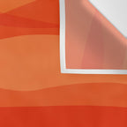 Modern Abstract Shapes in Orange Wall Tapestry Gallery Image 3