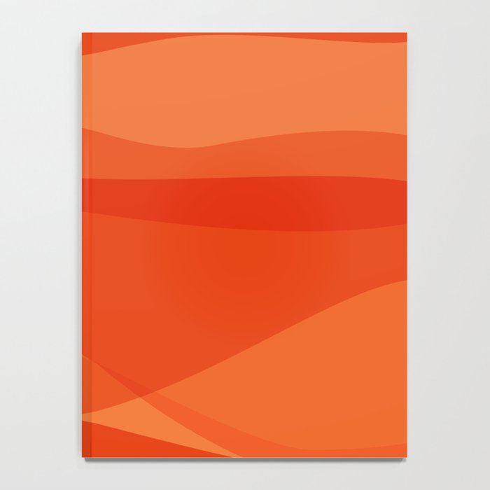 Modern Abstract Shapes in Orange Notebook Gallery Image 4