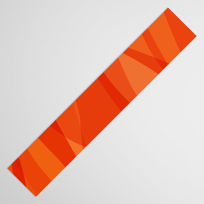 Modern Abstract Shapes in Orange Table Runner Gallery Image 3