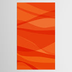 Modern Abstract Shapes in Orange Tablecloth Gallery Image 2