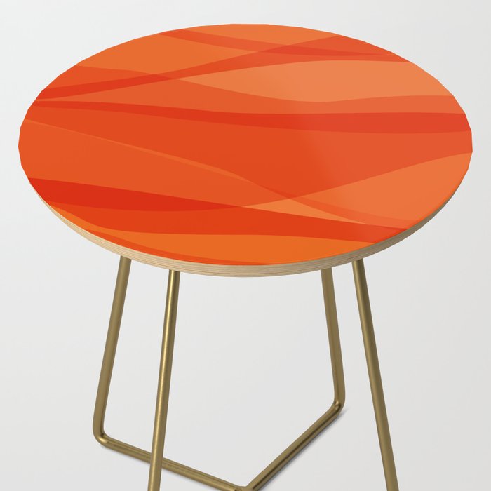 Modern Abstract Shapes in Orange Side Table Gallery Image 2