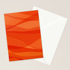 Modern Abstract Shapes in Orange Stationery Card Gallery Image 2