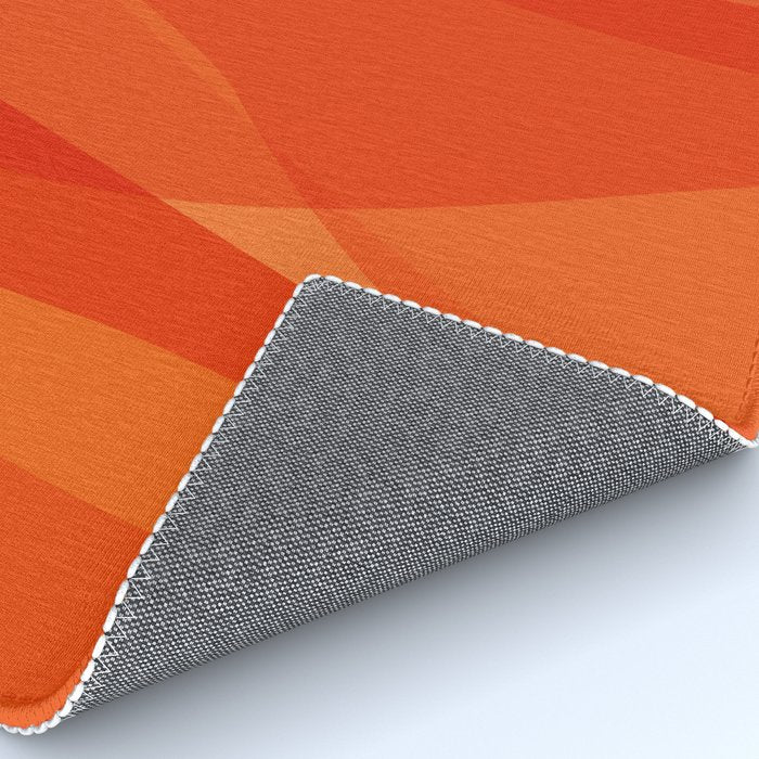 Modern Abstract Shapes in Orange Rug Gallery Image 4