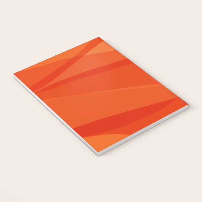 Modern Abstract Shapes in Orange Notebook Gallery Image 3