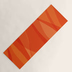 Modern Abstract Shapes in Orange Yoga Mat Gallery Image 1