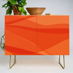 Modern Abstract Shapes in Orange Credenza Gallery Image 1
