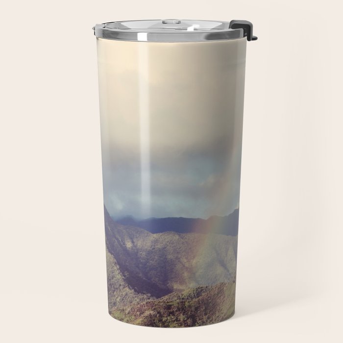 Kauai Rainbow - Hawaii Nature, Landscape Photography Travel Mug Gallery Image 2