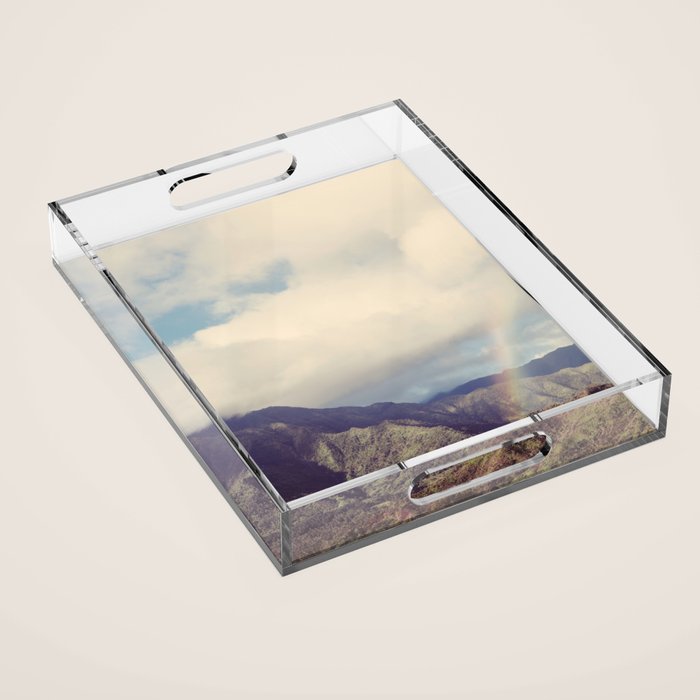 Kauai Rainbow - Hawaii Nature, Landscape Photography Acrylic Tray Gallery Image 1