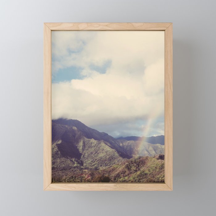 Kauai Rainbow - Hawaii Nature, Landscape Photography Mini Art Print Gallery Image 1