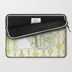 go with the flow flower power surf // retro surf art by surfy birdy Laptop Sleeve Gallery Image 2