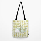 go with the flow flower power surf // retro surf art by surfy birdy Tote Bag Gallery Image 2