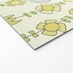 go with the flow flower power surf // retro surf art by surfy birdy Welcome Mat Gallery Image 2