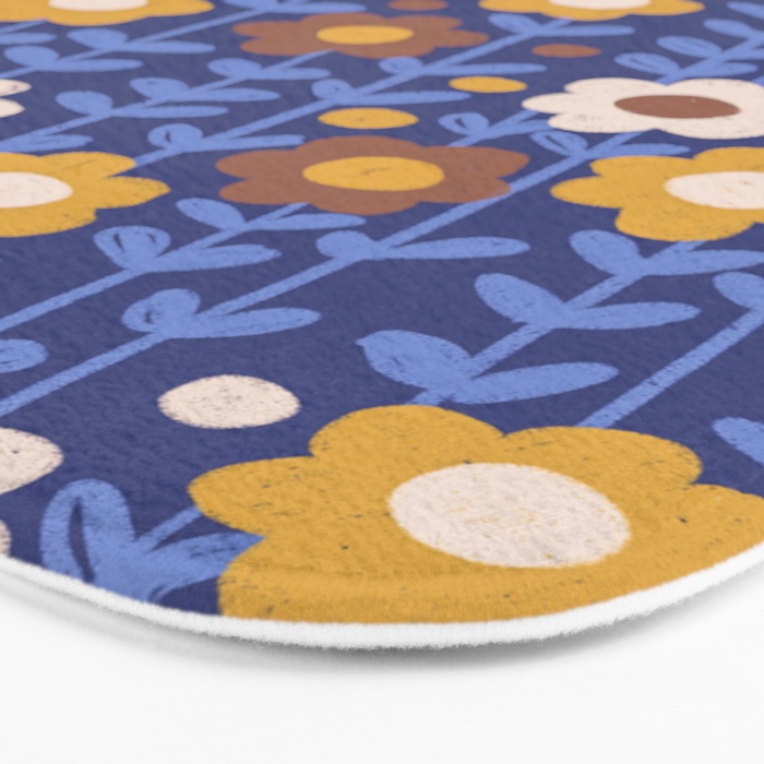 Navy blue Bath Mat Gallery Image 3