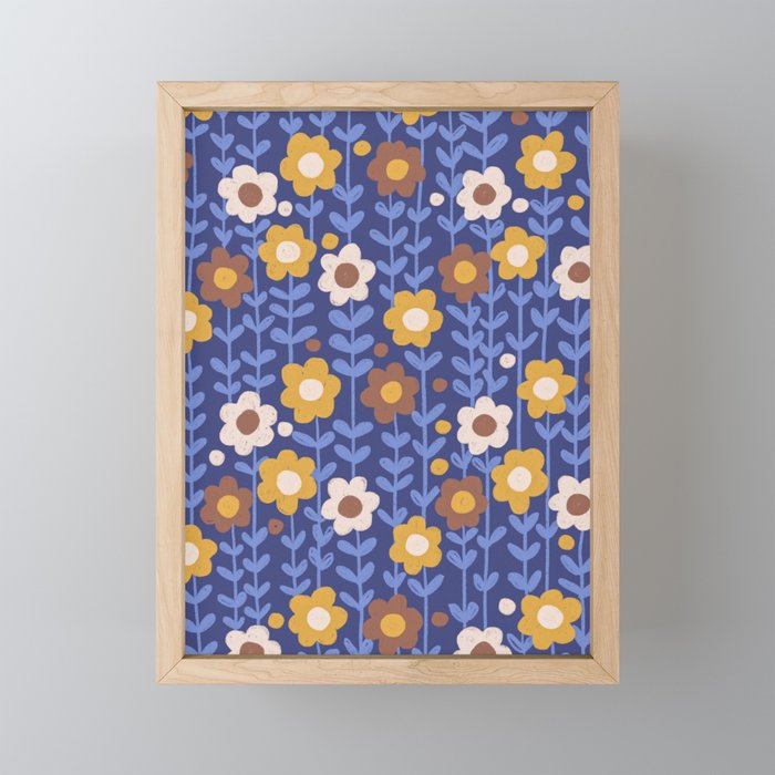 Navy blue Mini Art Print Gallery Image 1