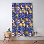 Navy blue Window Curtain Gallery Image 5