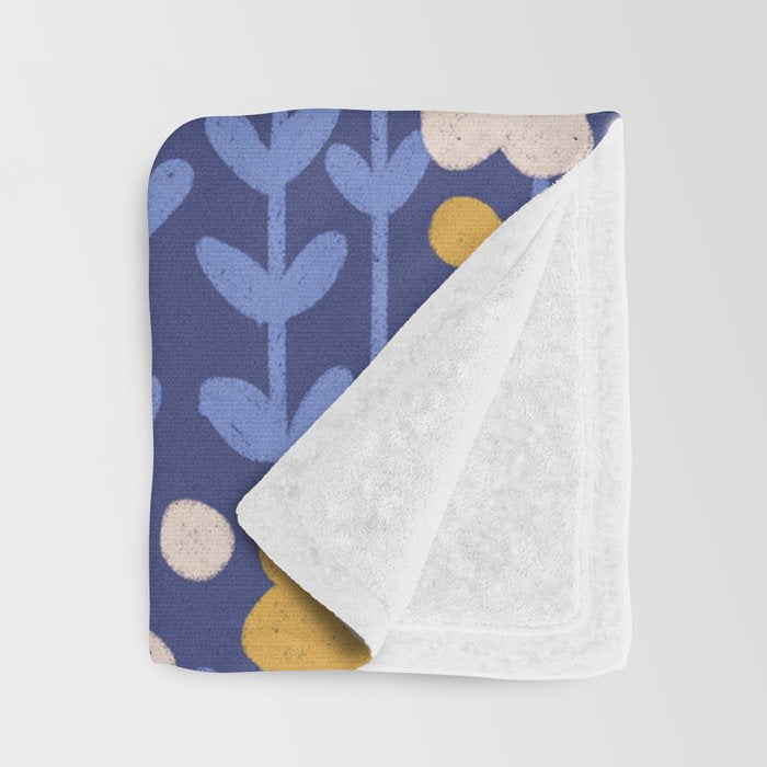 Navy blue Throw Blanket Gallery Image 3
