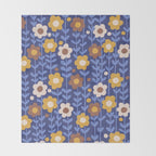 Navy blue Throw Blanket Gallery Image 2