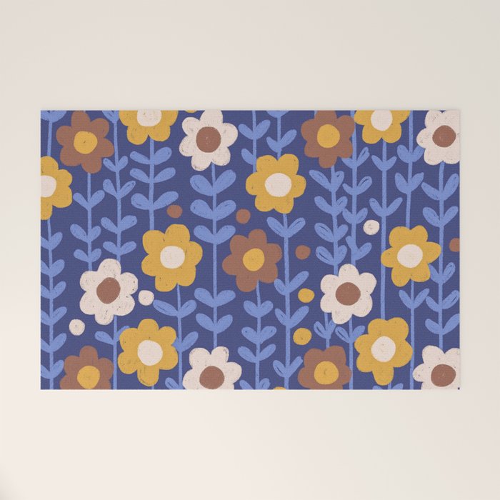 Navy blue Welcome Mat Gallery Image 1