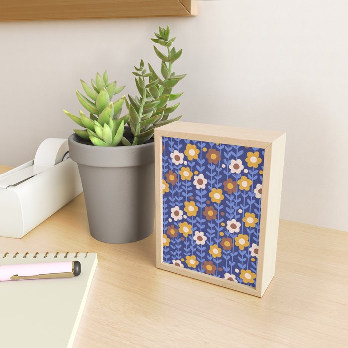 Navy blue Mini Art Print Gallery Image 2