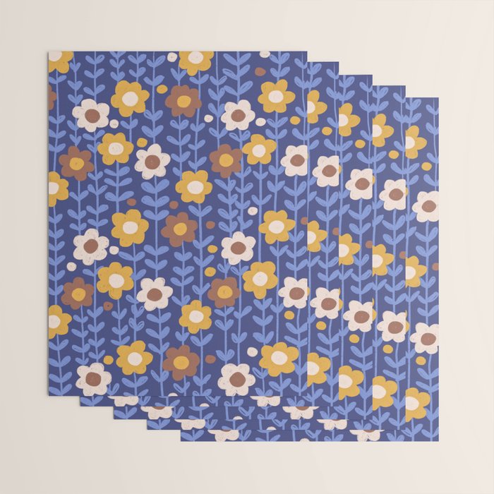 Navy blue Wrapping Paper Gallery Image 3